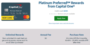 Capital One Platinum Card